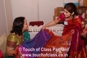 Dr Mrs Swati Piramal Adoring TOC Paithani